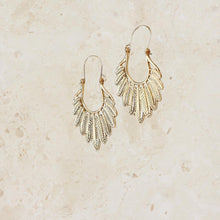 Load image into Gallery viewer, Abstract Gold Earrings
