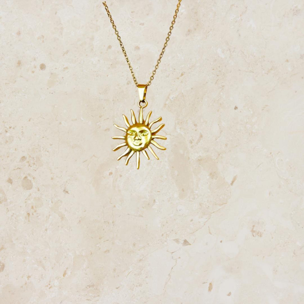 Gold Sun S/S Necklace