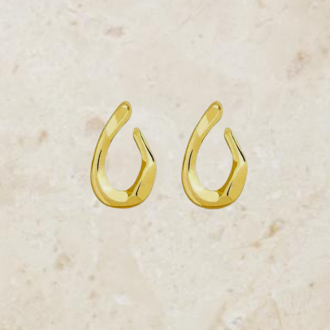 Gold Abstract Earrings