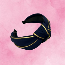 Load image into Gallery viewer, Navy/Pink Headband
