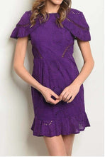 Load image into Gallery viewer, Purple Lace Dress - YouBoutiquepr
