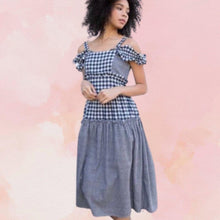 Load image into Gallery viewer, Blue Gingham Dress
